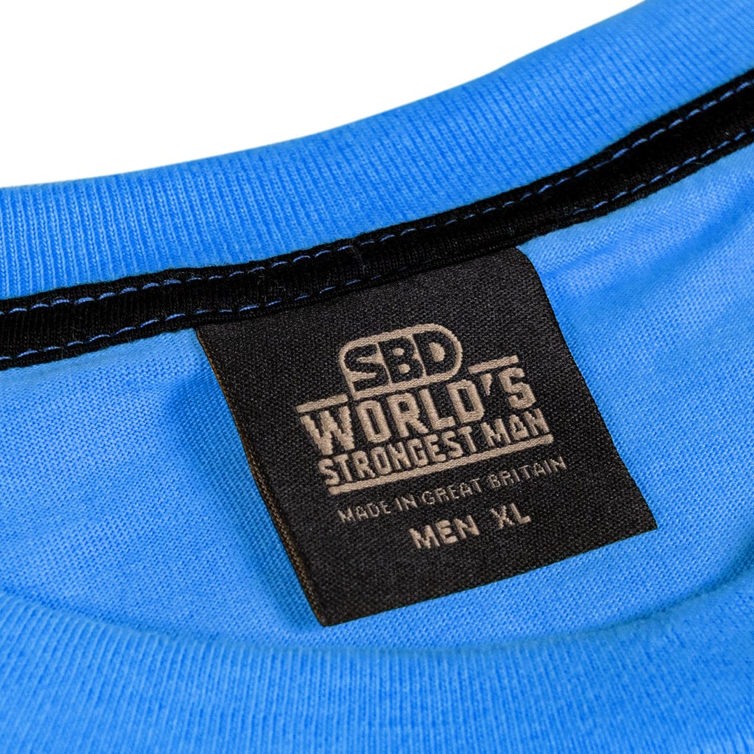 SBD Apparel Shirts World's Strongest Man T-Shirt 2022 - Men's - Blue