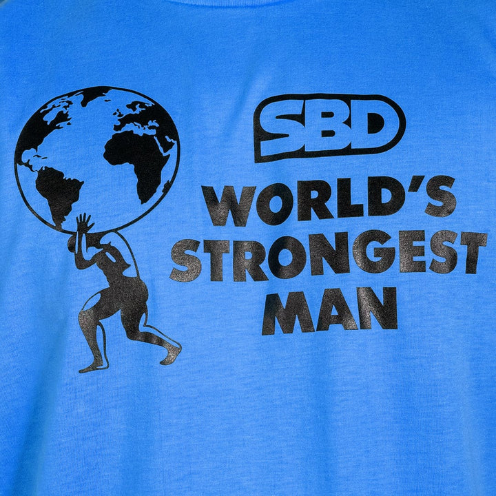 SBD Apparel Shirts World's Strongest Man T-Shirt 2022 - Men's - Blue