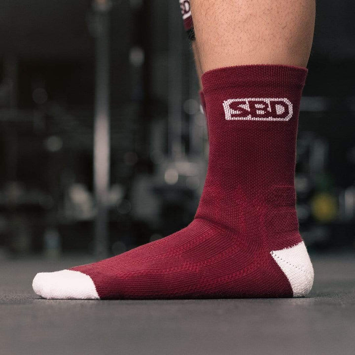 SBD Apparel Socks SBD Sport Socks - Burgundy w/White - Phoenix Range
