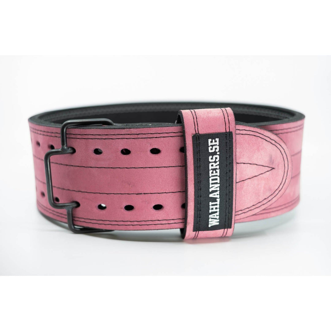 Wahlanders Sweden Belts Medium - Pink Suede with Black Stitching Wahlanders Belts