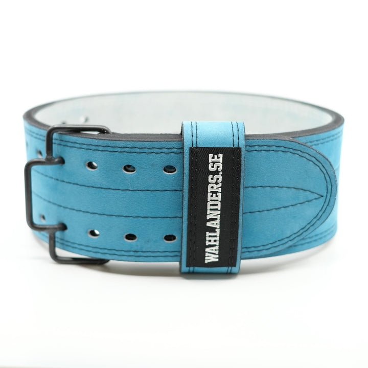 Wahlanders Sweden Belts Small - Turquoise Suede with Black Stitching Soft Core Wahlanders Belts SOFT CORE