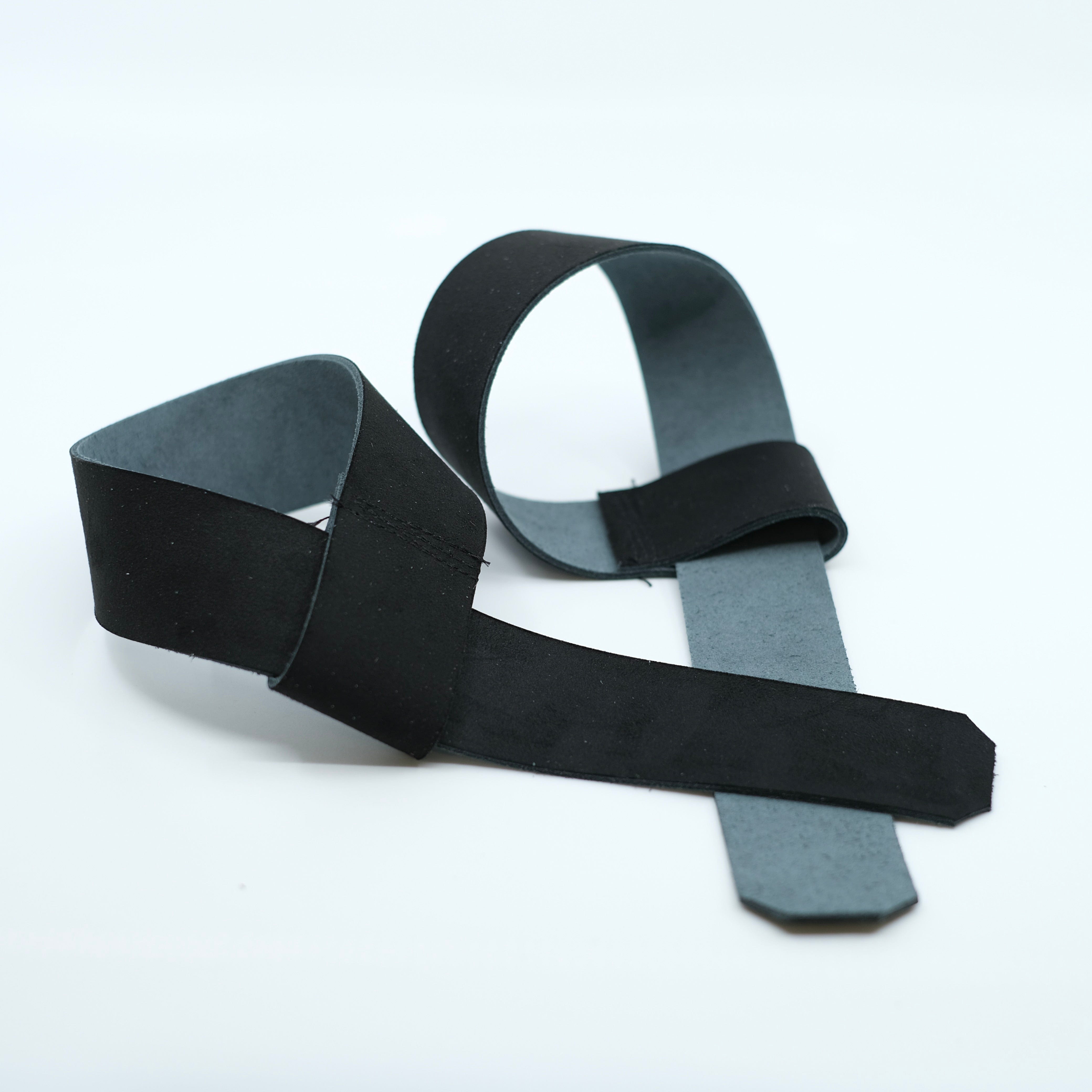 Black best sale leather straps