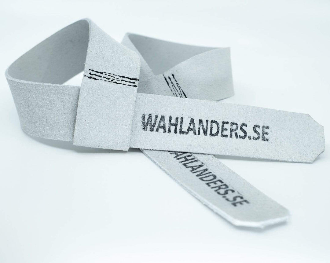 Wahlanders Sweden Lifting Straps Grey Wahlanders Leather Lifting Straps